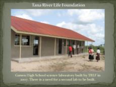Science Lab at Garsen High School built by Tana River Life Foundation