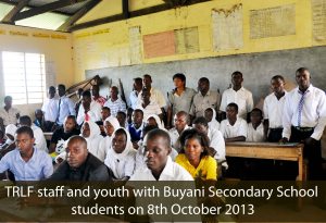 TRLF staff with students of Buyani Secondary School